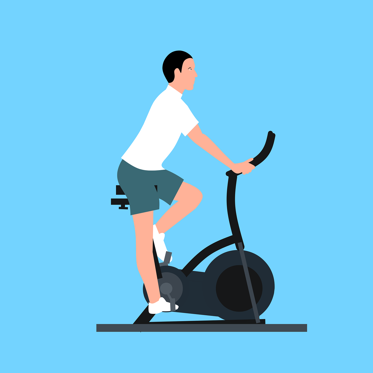 man, exercise, bike
